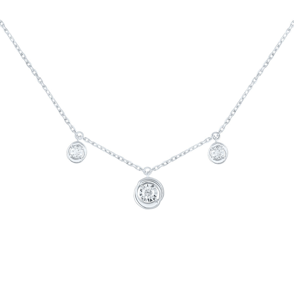 1/5CTW-DIA CN FASHION NECKLACE (18 INCH)