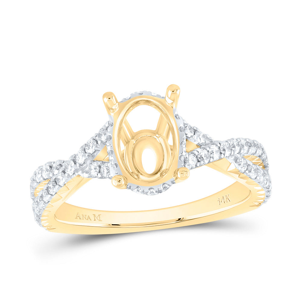 5/8CTW-DIA ANA M 2 1/2CT-COV SEMI-MOUNT NO HALO ENGAGEMENT RING