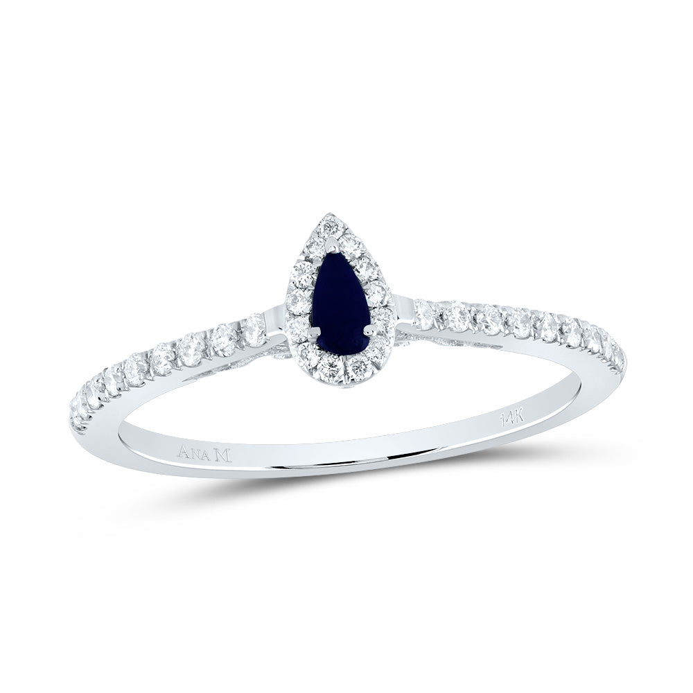 1/5CTW-DIA ANA M 4X2MM PS-BS NAT GEM PEAR RING