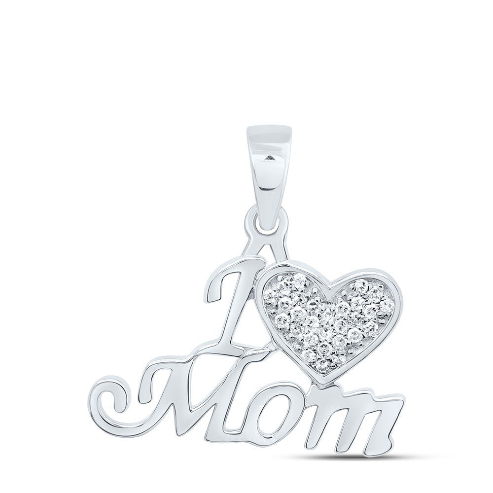 1/12CTW-DIA P1 GIFT "I ? Mom" PENDANT