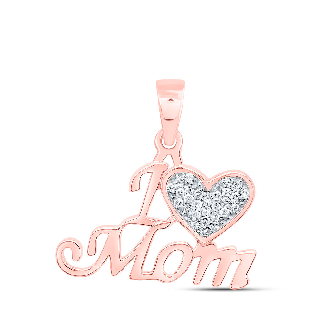 1/12CTW-DIA P1 GIFT "I ? Mom" PENDANT