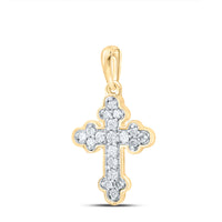 Load image into Gallery viewer, 1/8CTW-DIA CN GIFT CROSS PENDANT
