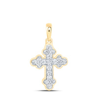 Load image into Gallery viewer, 1/8CTW-DIA CN GIFT CROSS PENDANT

