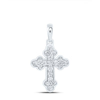 Load image into Gallery viewer, 1/8CTW-DIA CN GIFT CROSS PENDANT
