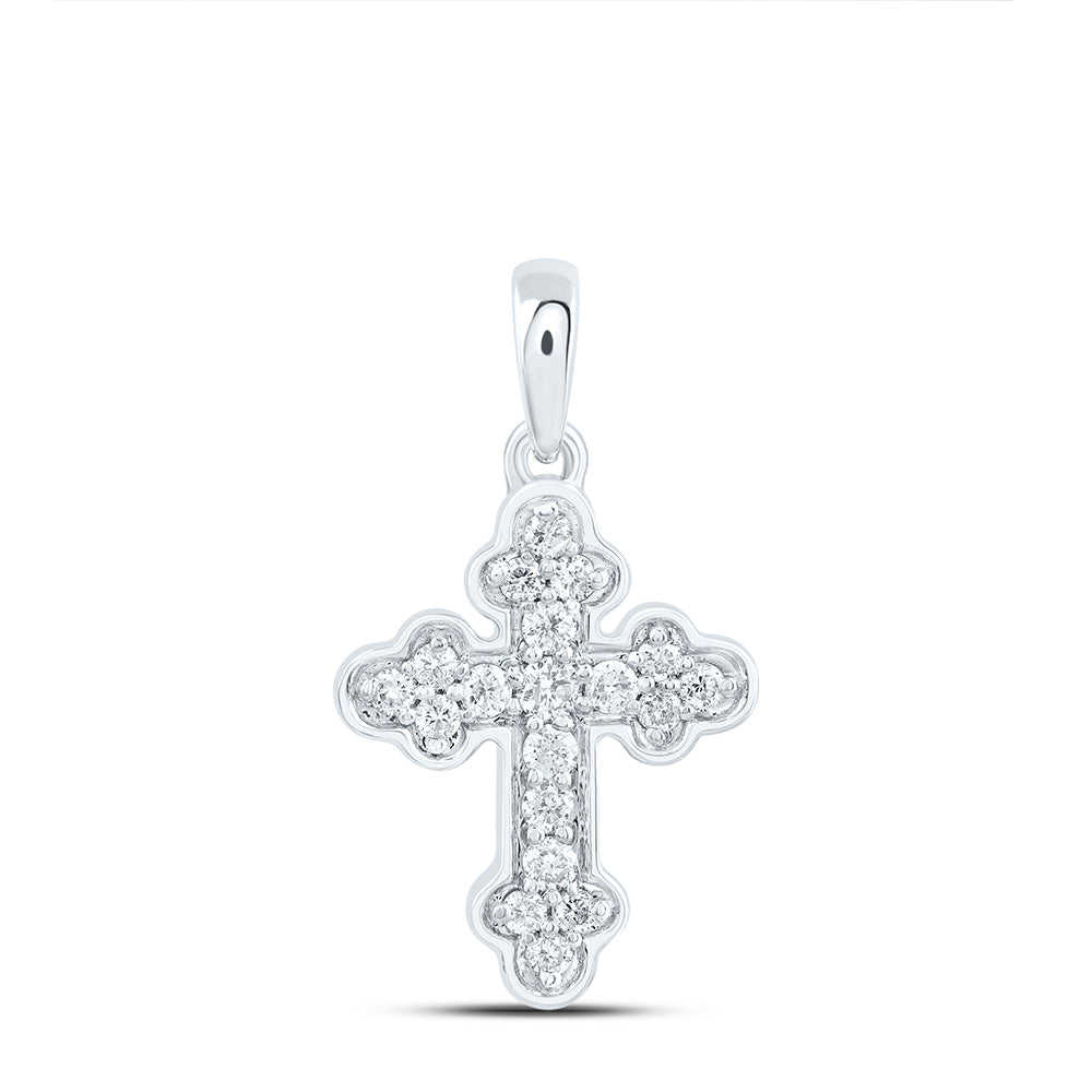 1/8CTW-DIA CN GIFT CROSS PENDANT