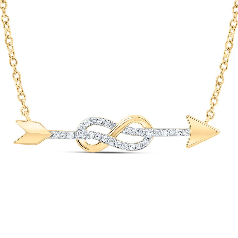 1/12CTW-DIA P1 GIFT INFINITY NECKLACE (18 INCH)