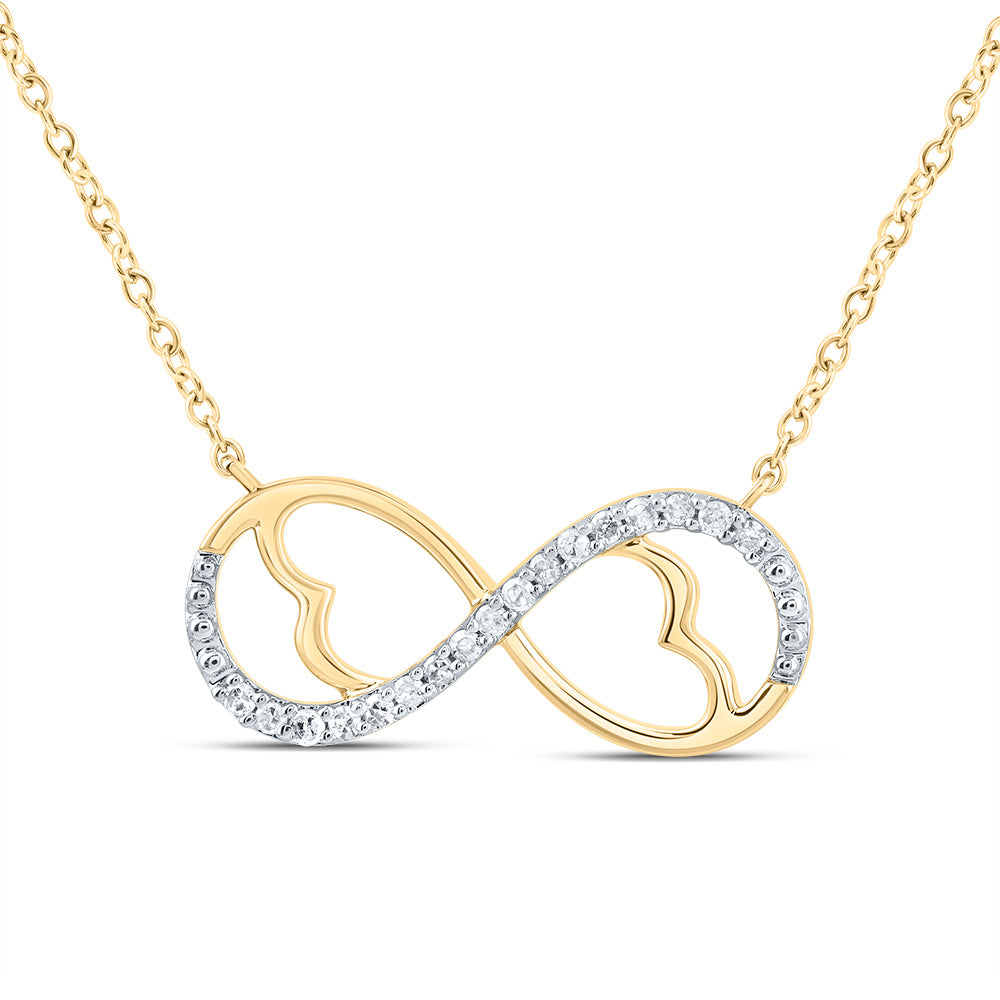 1/12CTW-DIA P1 GIFT INFINITY NECKLACE (18 INCH)