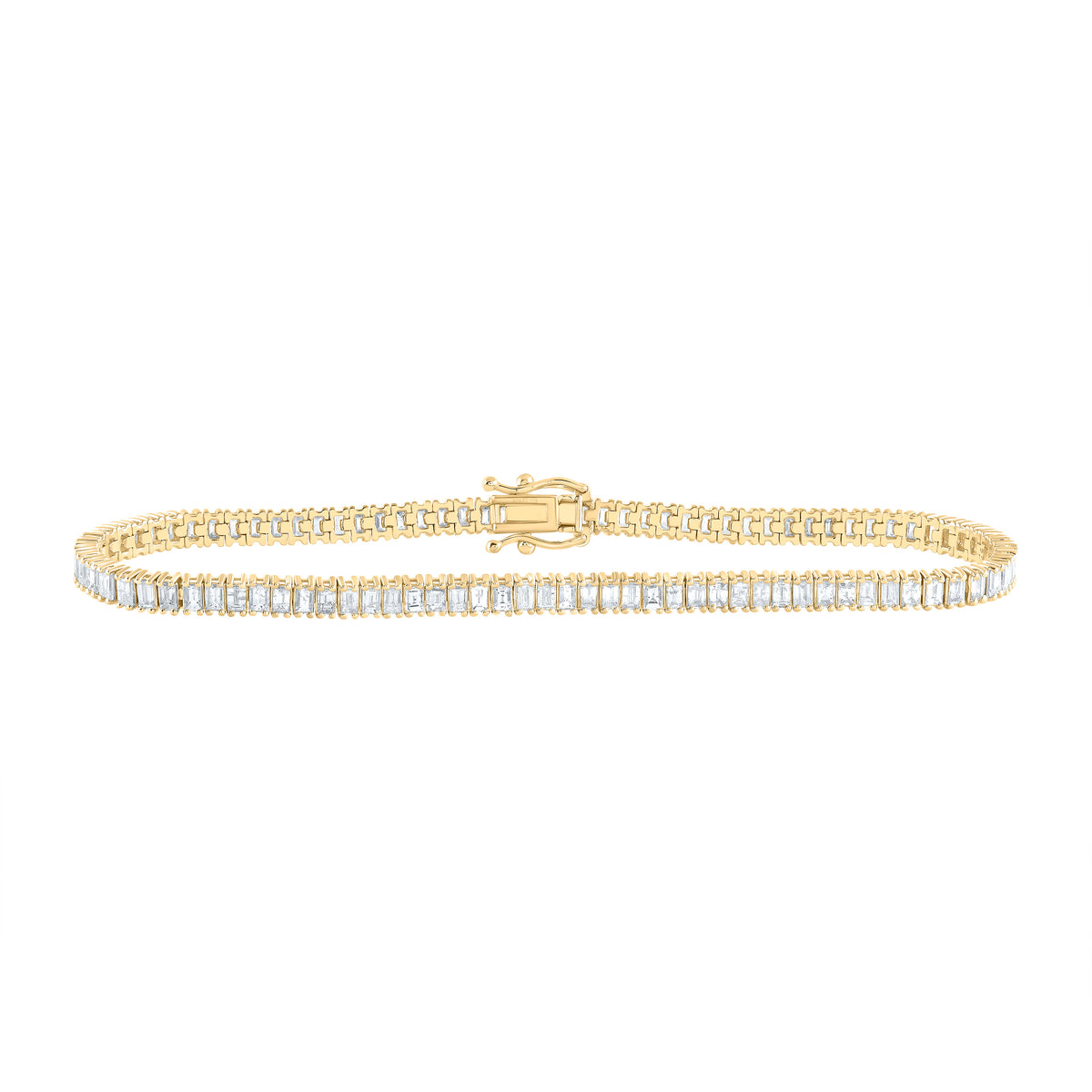 3 1/2CTW-DIA ANA M FASHION BAGUETTE TENNIS BRACELET (7 INCH)