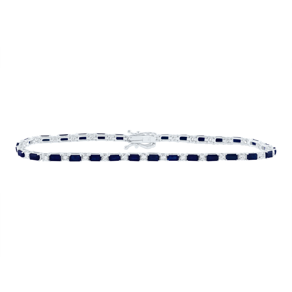 1 CTW-DIA ANA M 4 1/4CTW BAG-BS NAT GEM FASHION BRACELET (7 INCH)