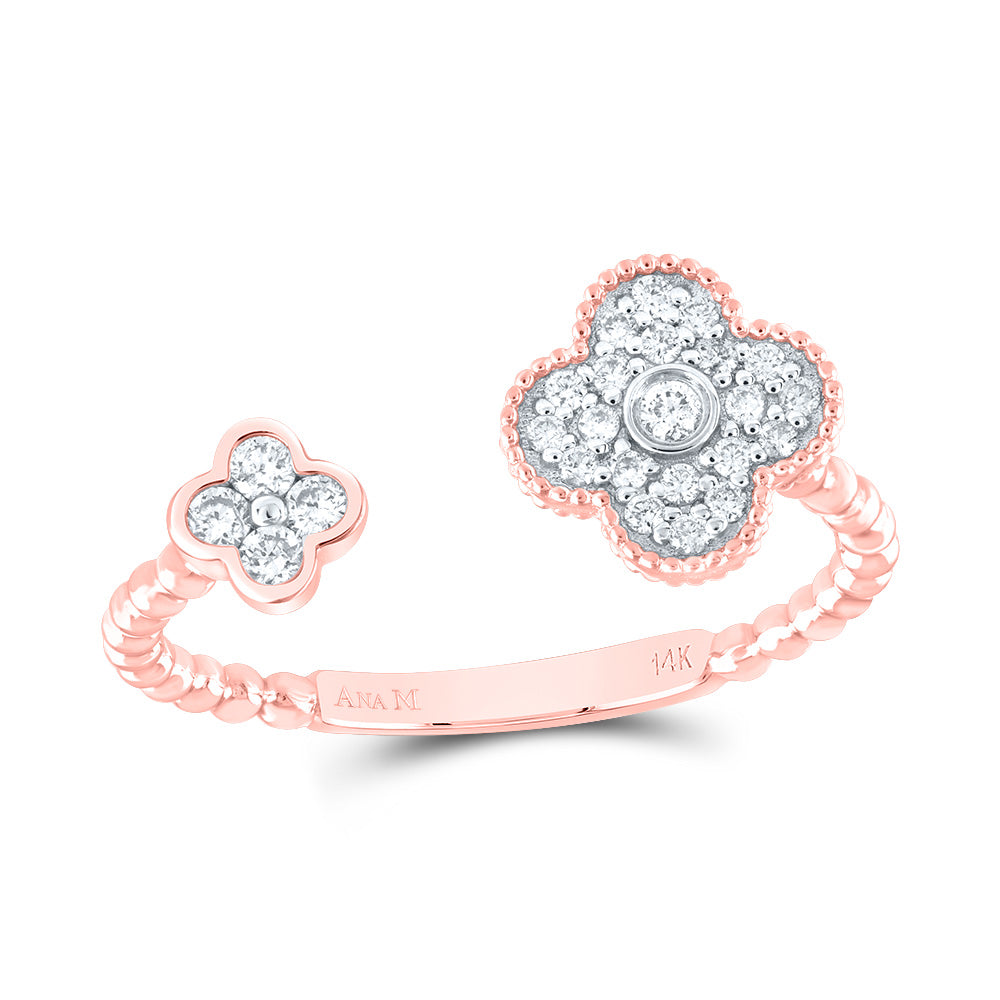 1/5CTW-DIA ANA M FASHION CLOVER RING