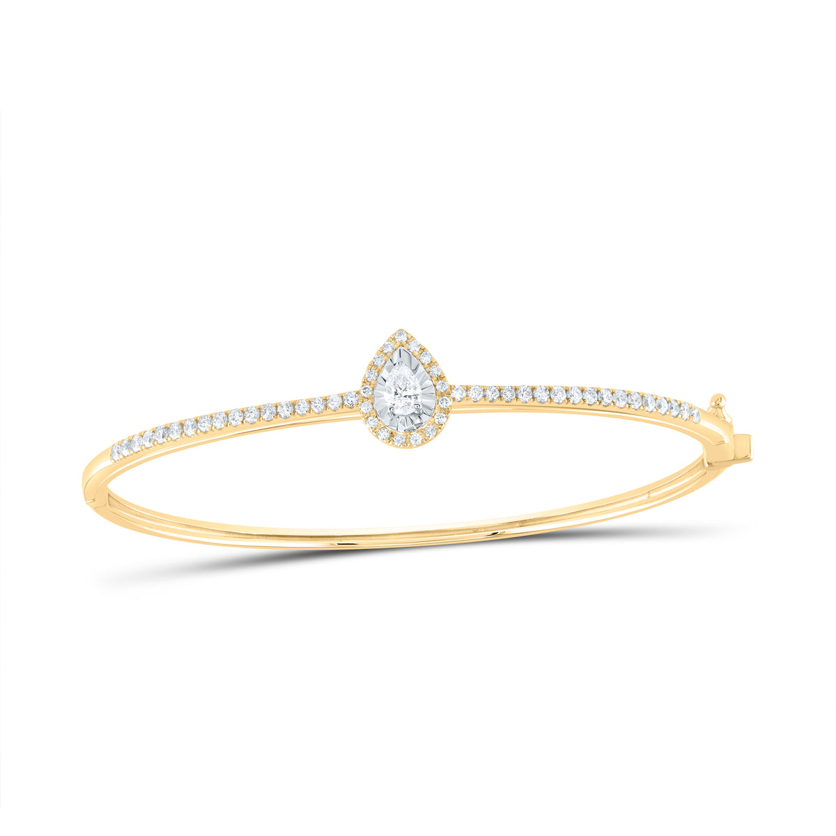 5/8CTW-DIA ANA M 1/5CT-CPS FASHION PEAR BANGLE