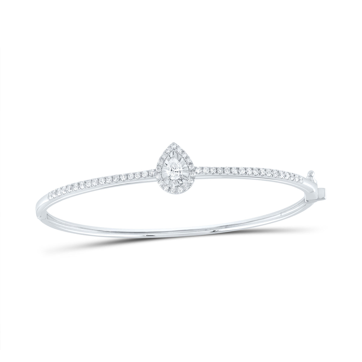 5/8CTW-DIA ANA M 1/5CT-CPS FASHION PEAR BANGLE