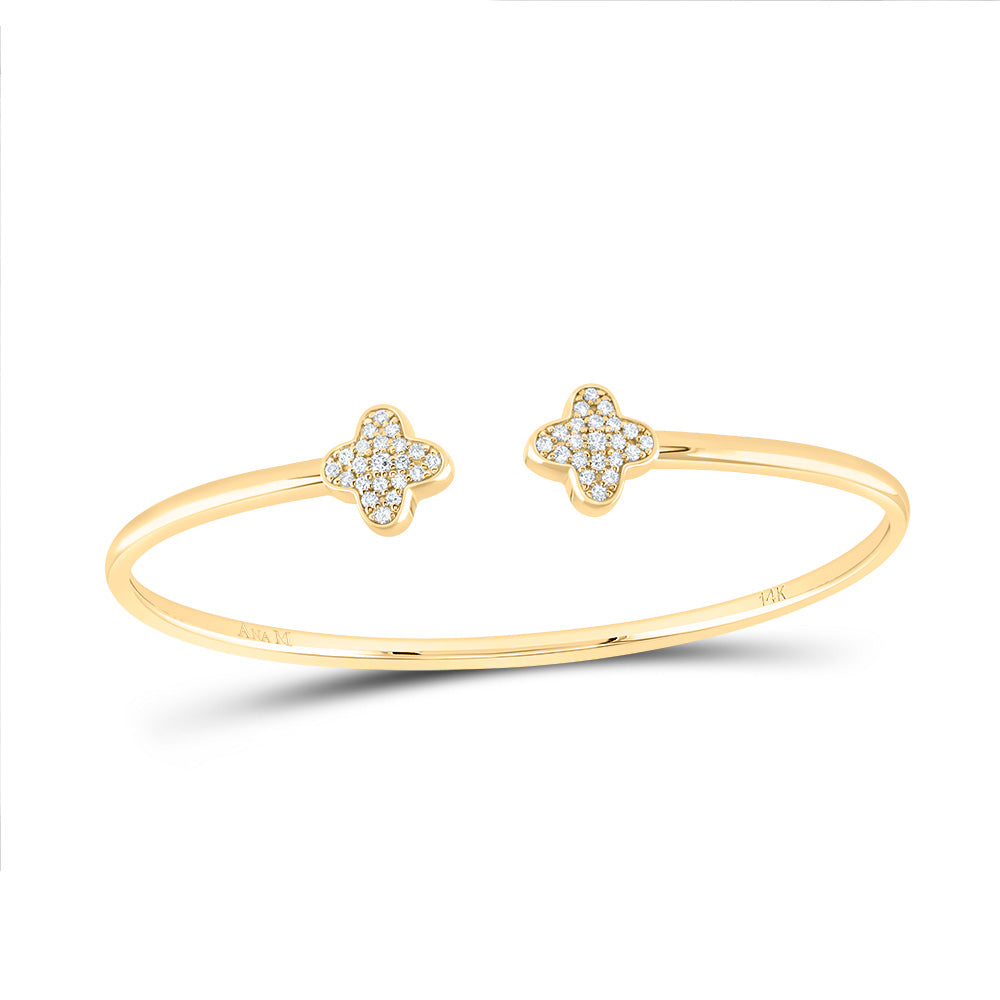 5/8CTW-DIA ANA M FASHION CLOVER BANGLE