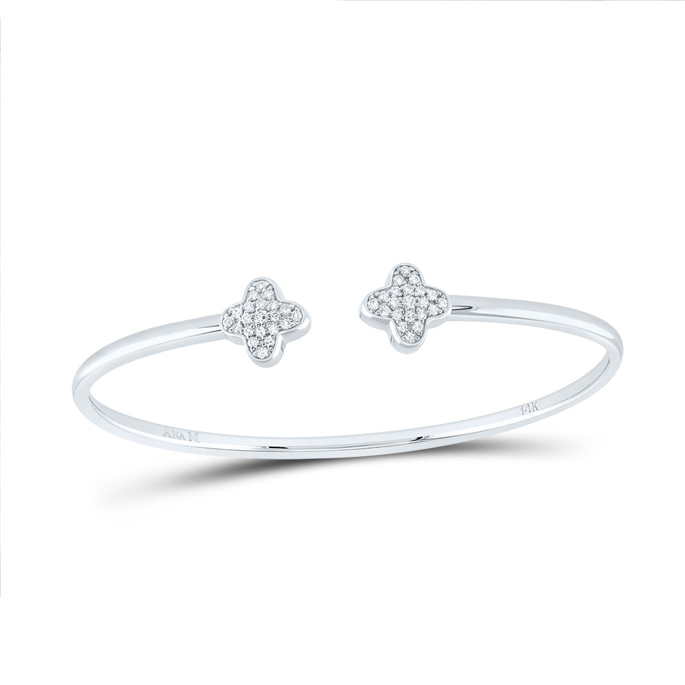 5/8CTW-DIA ANA M FASHION CLOVER BANGLE
