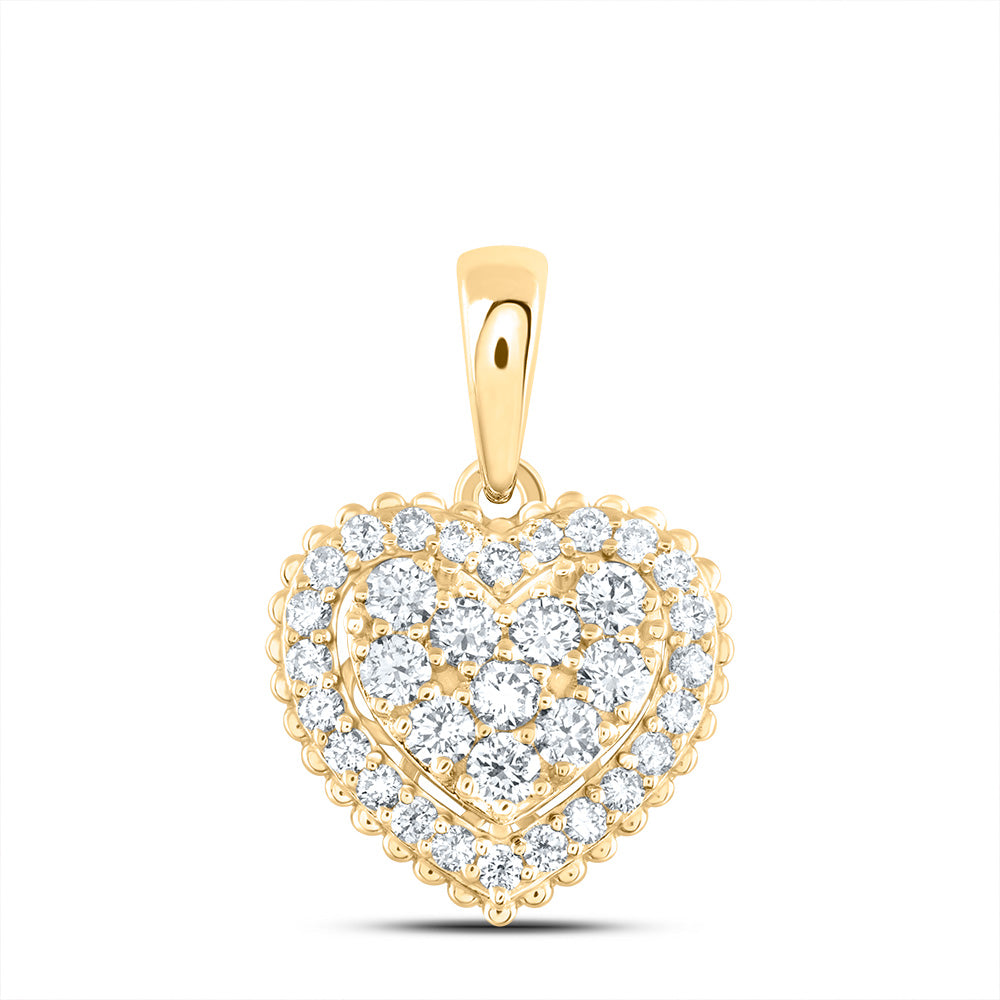 1/2CTW-DIA ANA M FASHION HEART PENDANT