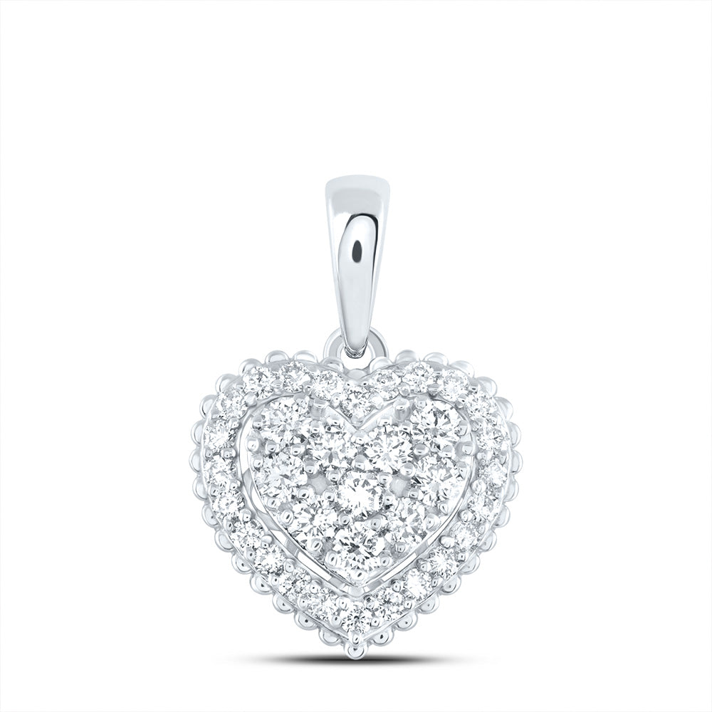 1/2CTW-DIA ANA M FASHION HEART PENDANT