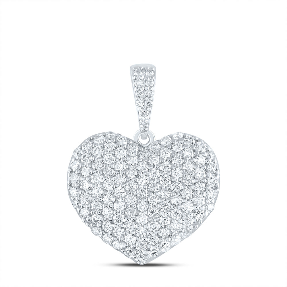 1 1/3CTW-DIA ANA M FASHION HEART PENDANT