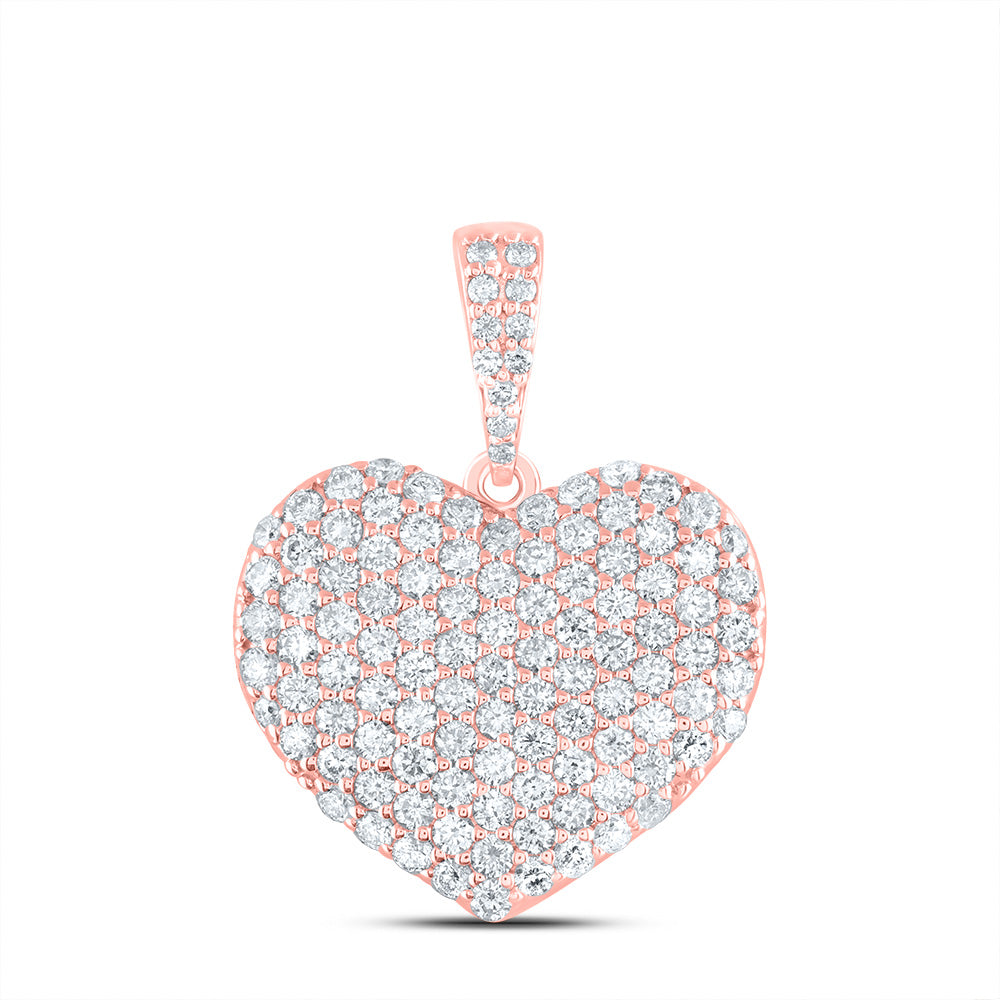1 1/3CTW-DIA ANA M FASHION HEART PENDANT