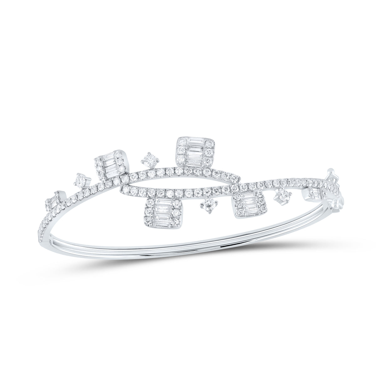 2 1/2CTW-DIA ANA M FASHION BANGLE(50X60MM)