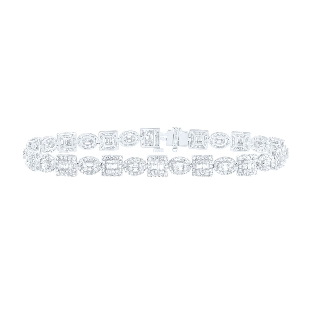 4 CTW-DIA AM FASHION MEN'S BRACELET(8 INCH)