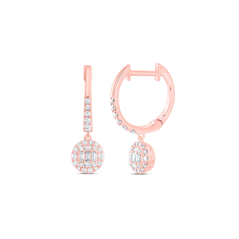 3/8CTW-DIA ANA M FASHION ROUND DANGLING EARRING