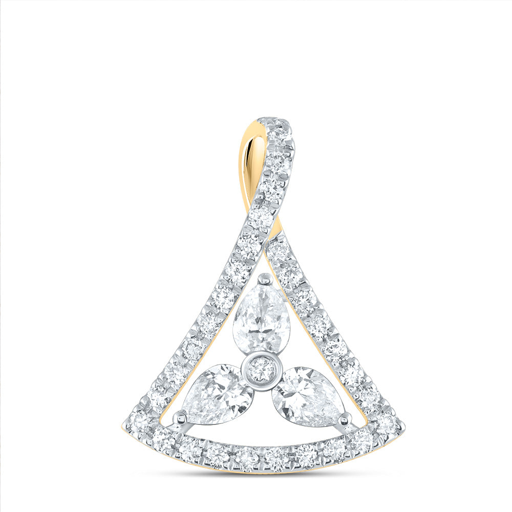 3/8CTW-DIA ANA M 1/4CT-CPS FASHION PENDNT