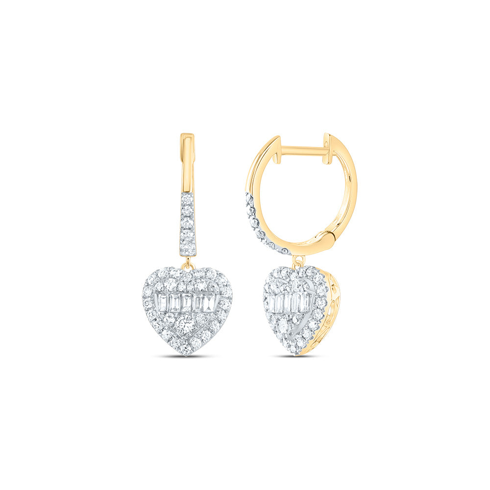 3/4CTW-DIA ANA M FASHION HAERT DANGLING EARRING