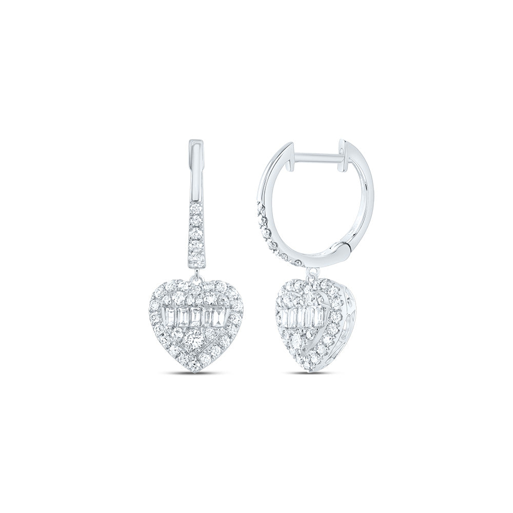 3/4CTW-DIA ANA M FASHION HAERT DANGLING EARRING