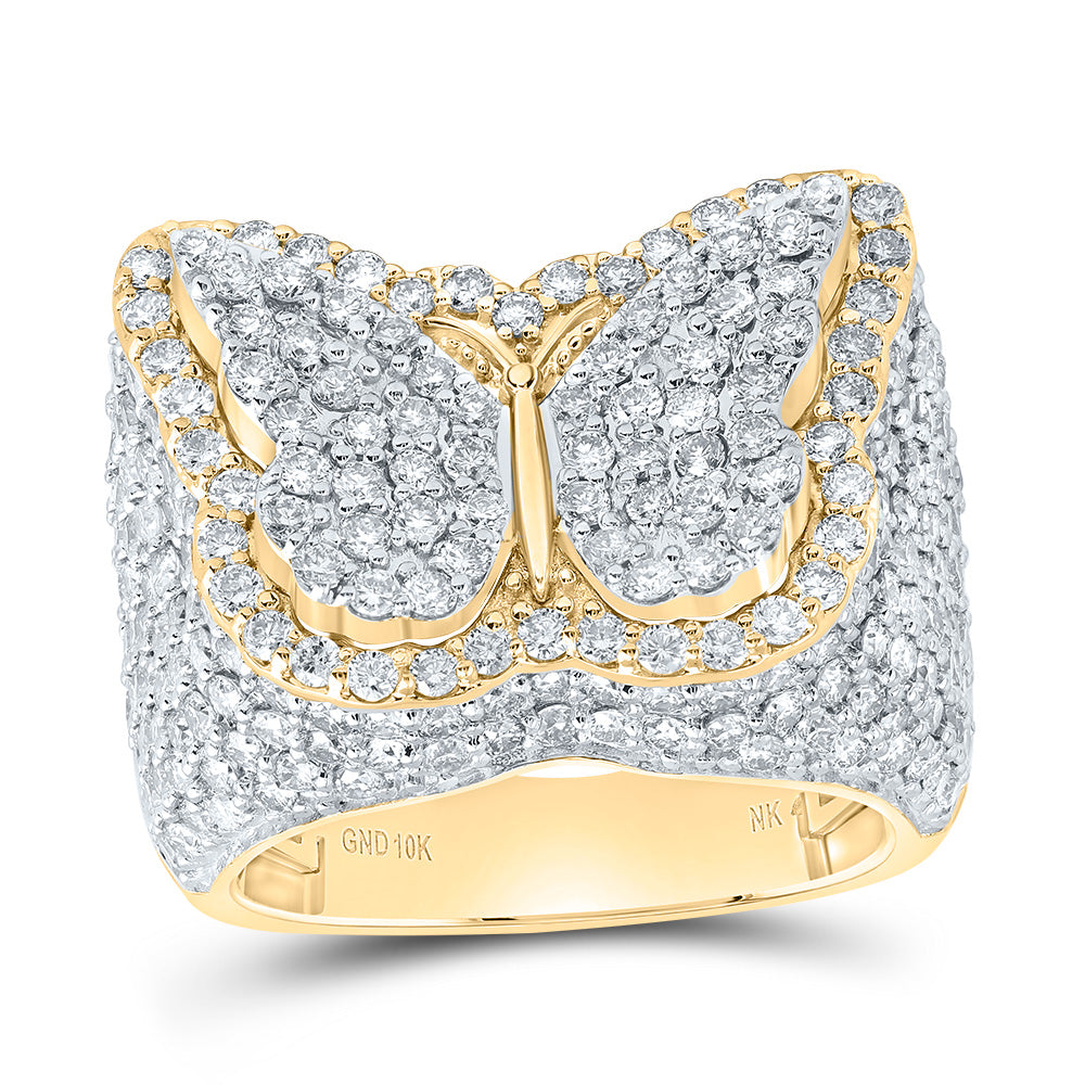 3 1/2CTW-DIA NK FASHION BUTTERFLY RING