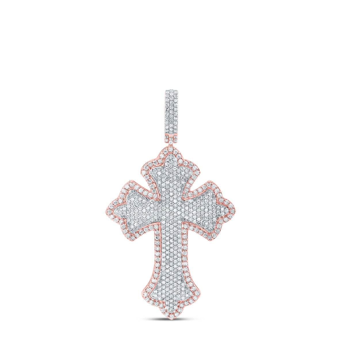1CTW-DIA NK CROSS MENS CHARM