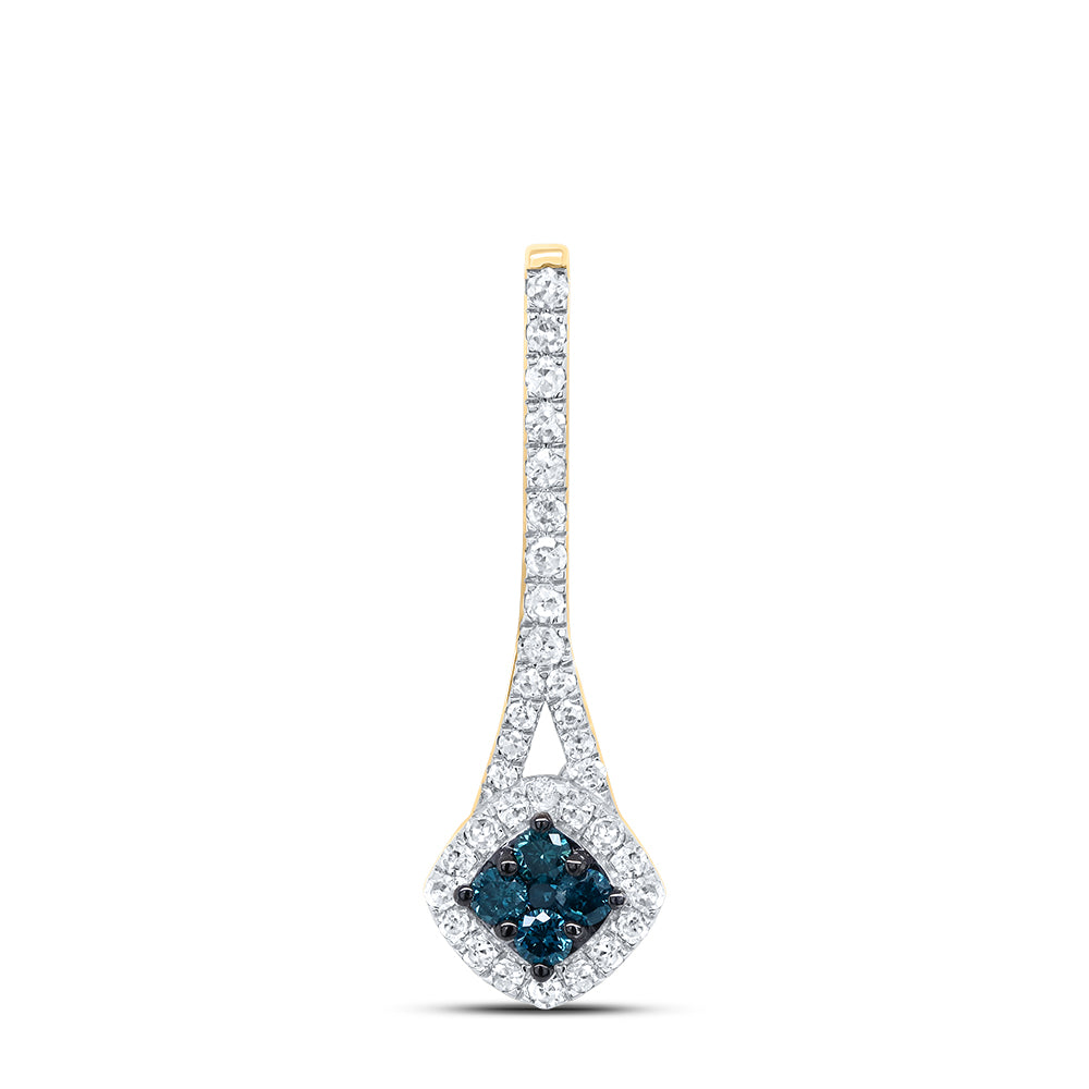 1/4CTW-DIA P1 GIFT BLUE DIAMOND  PENDANT