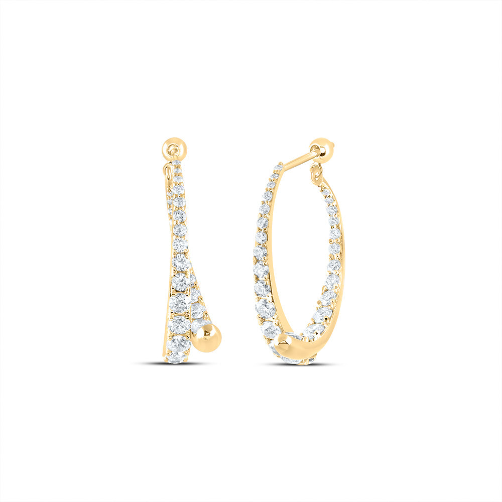 2CTW-DIA ANA M FASHION DANGLING EARRING