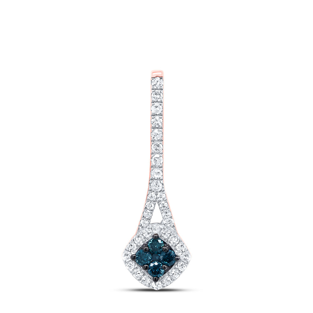 1/4CTW-DIA P1 GIFT BLUE DIAMOND  PENDANT