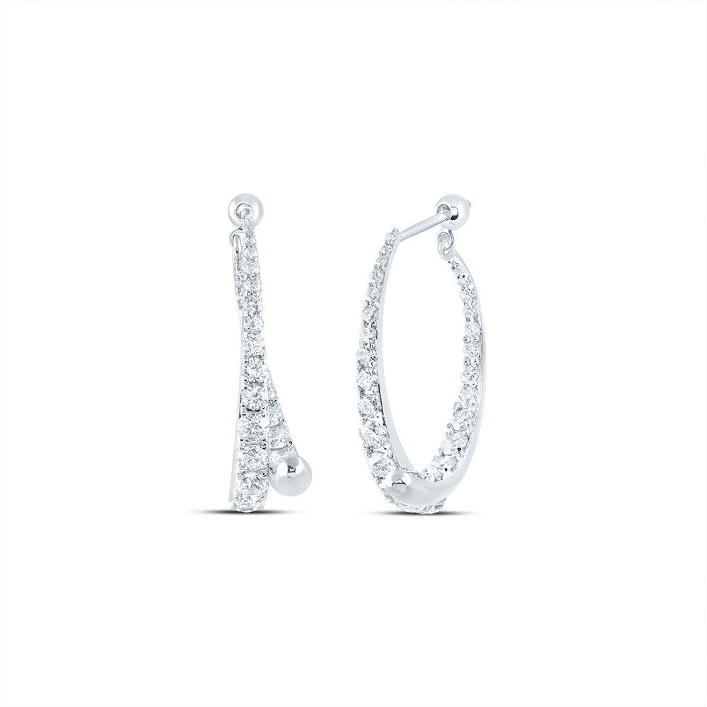 2CTW-DIA ANA M FASHION DANGLING EARRING