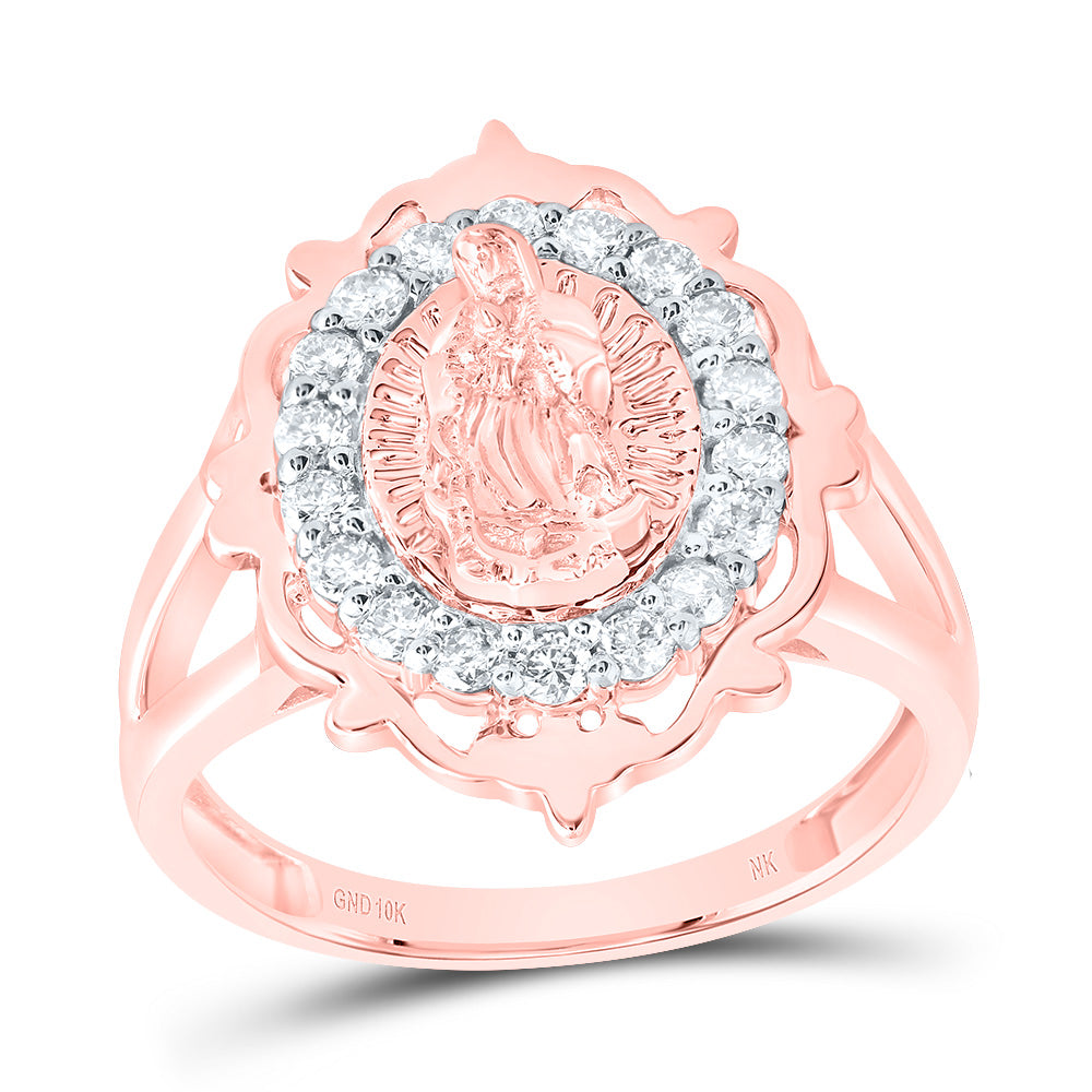 3/8CTW-DIA NK FASHION VIRGIN MOTHER MARY LADIES RING