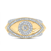 Load image into Gallery viewer, 7/8CTW-DIA NK FASHION EVIL EYE MEN&#39;S RING
