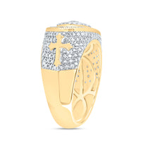 Load image into Gallery viewer, 7/8CTW-DIA NK FASHION EVIL EYE MEN&#39;S RING
