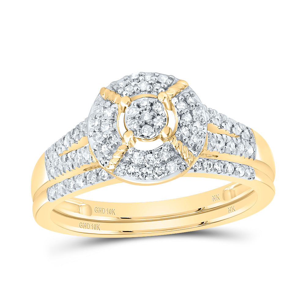 1/3CTW-DIA NK FASHION ROUND BRIDAL SET