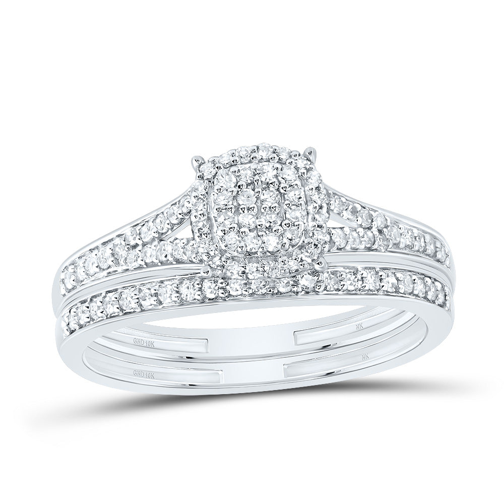 1/3CTW-DIA NK FASHION CUSHION BRIDAL SET