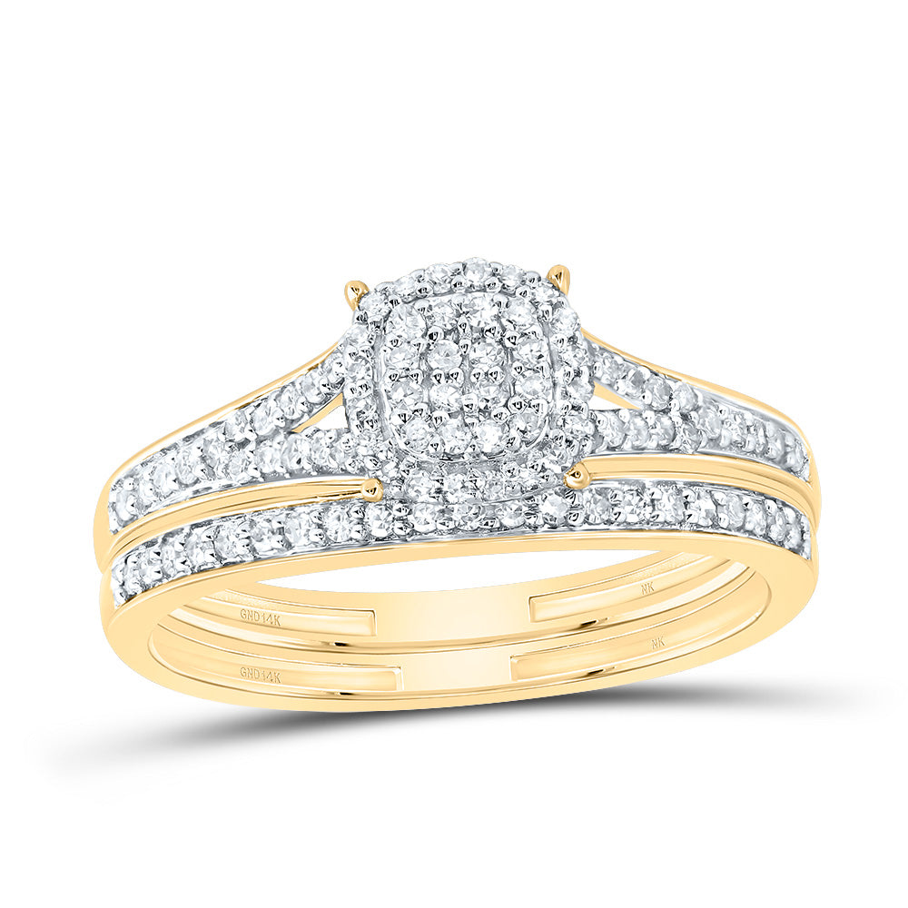 1/3CTW-DIA NK FASHION CUSHION BRIDAL SET