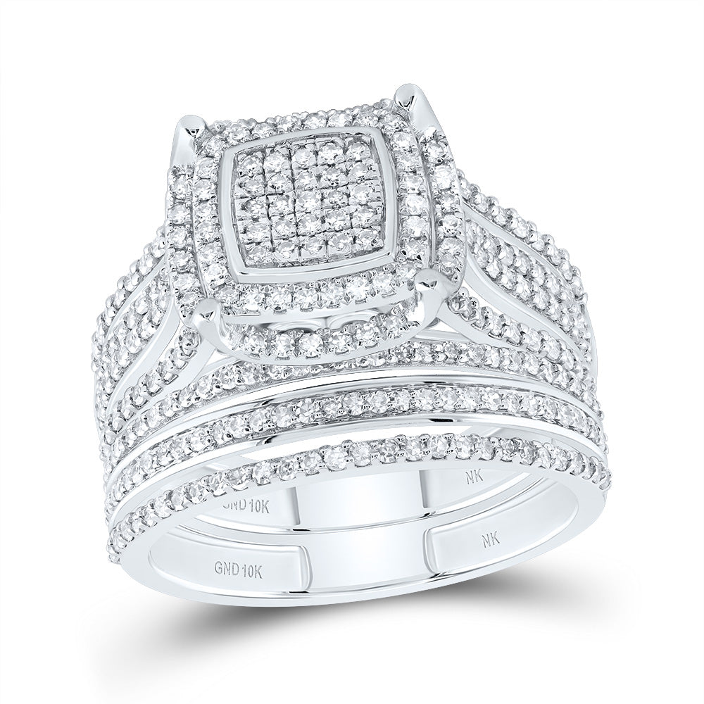1 CTW-DIA NK FASHION CUSHION BRIDAL SET