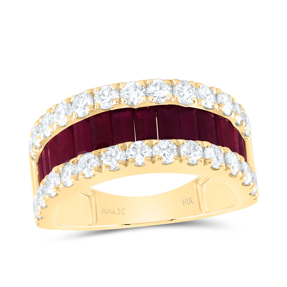 1 1/2CTW-DIA ANA M 2 1/5CTW-BG-RU NAT GEM LADIES BAND