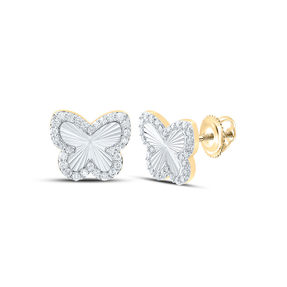 3/8CTW-DIA NK FASHION BUTTERFLY EARRING