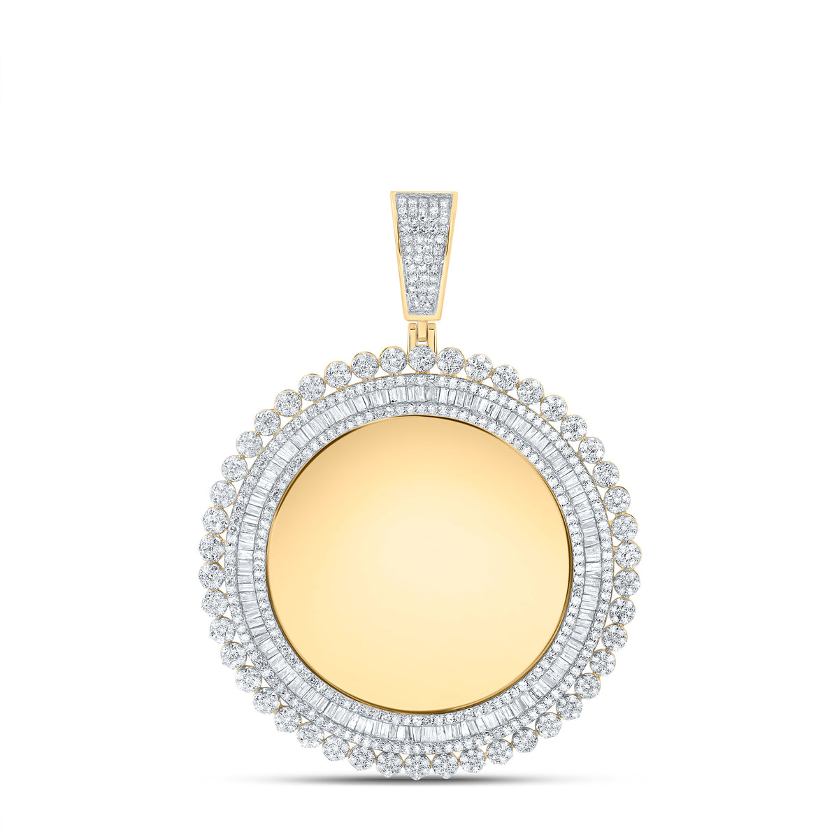 3 CTW-DIA NK ROUND MEMORY MENS CHARM