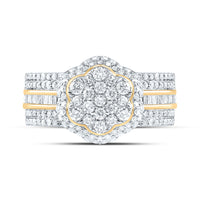 Load image into Gallery viewer, 1CTW-DIA NK FASHION FLOWER RING
