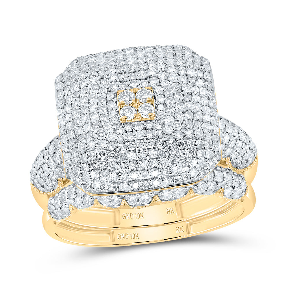 1 1/2CTW-DIA NK FASHION OCTAGON BRIDAL SET