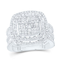 Load image into Gallery viewer, 1 3/4CTW-DIA ANA M FASHION CUSHION BAGUETTE BRIDAL RING
