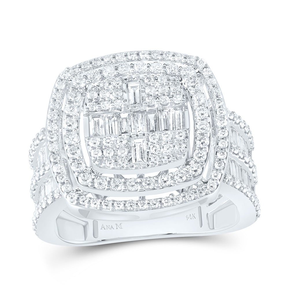 1 3/4CTW-DIA ANA M FASHION CUSHION BAGUETTE BRIDAL RING