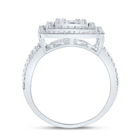 Load image into Gallery viewer, 1 7/8CTW-DIA ANA M FASHION SQUARE BAGUETTE BRIDAL RING
