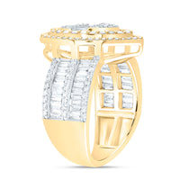 Load image into Gallery viewer, 1 3/8CTW-DIA ANA M FASHION PEAR BAGUETTE BRIDAL RING
